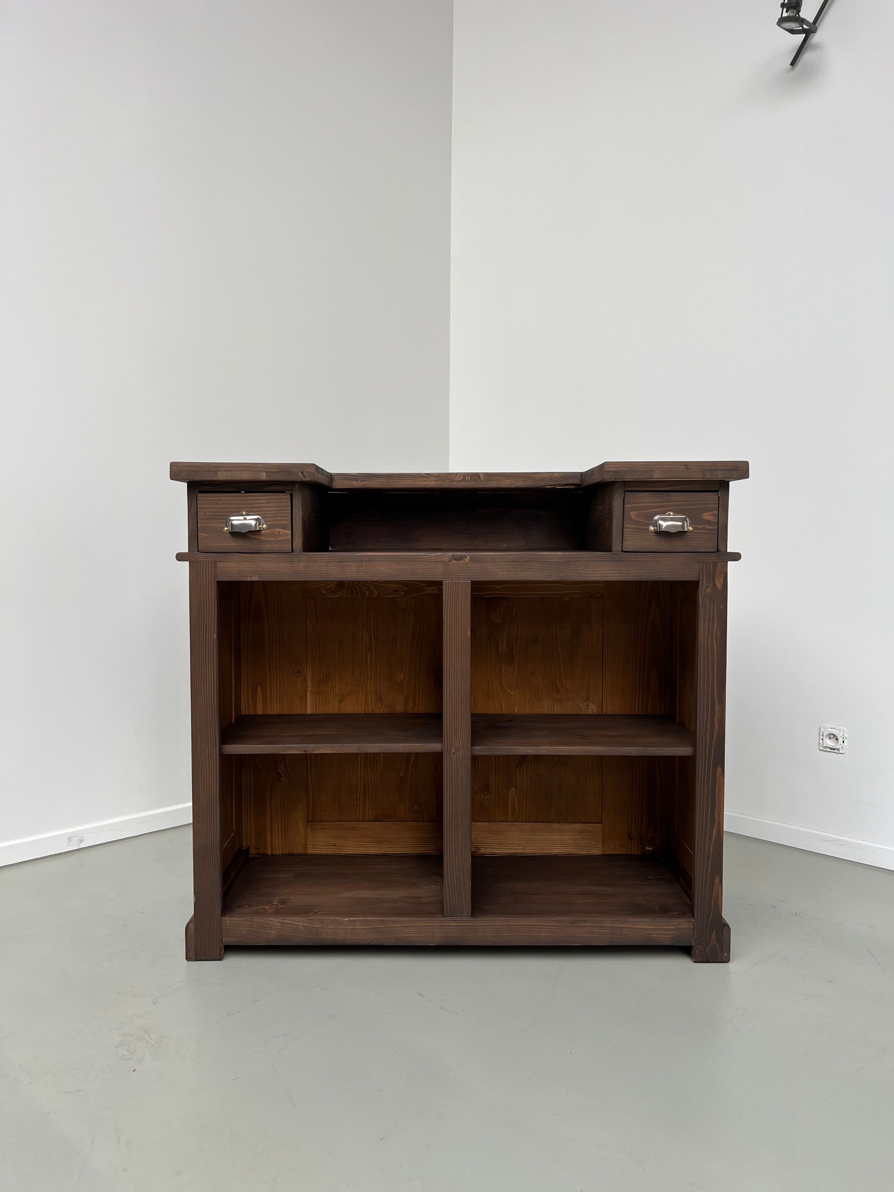 Pine trading counter completely restored