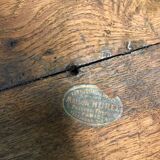 Vintage oak stool from maison hurel paris 1960