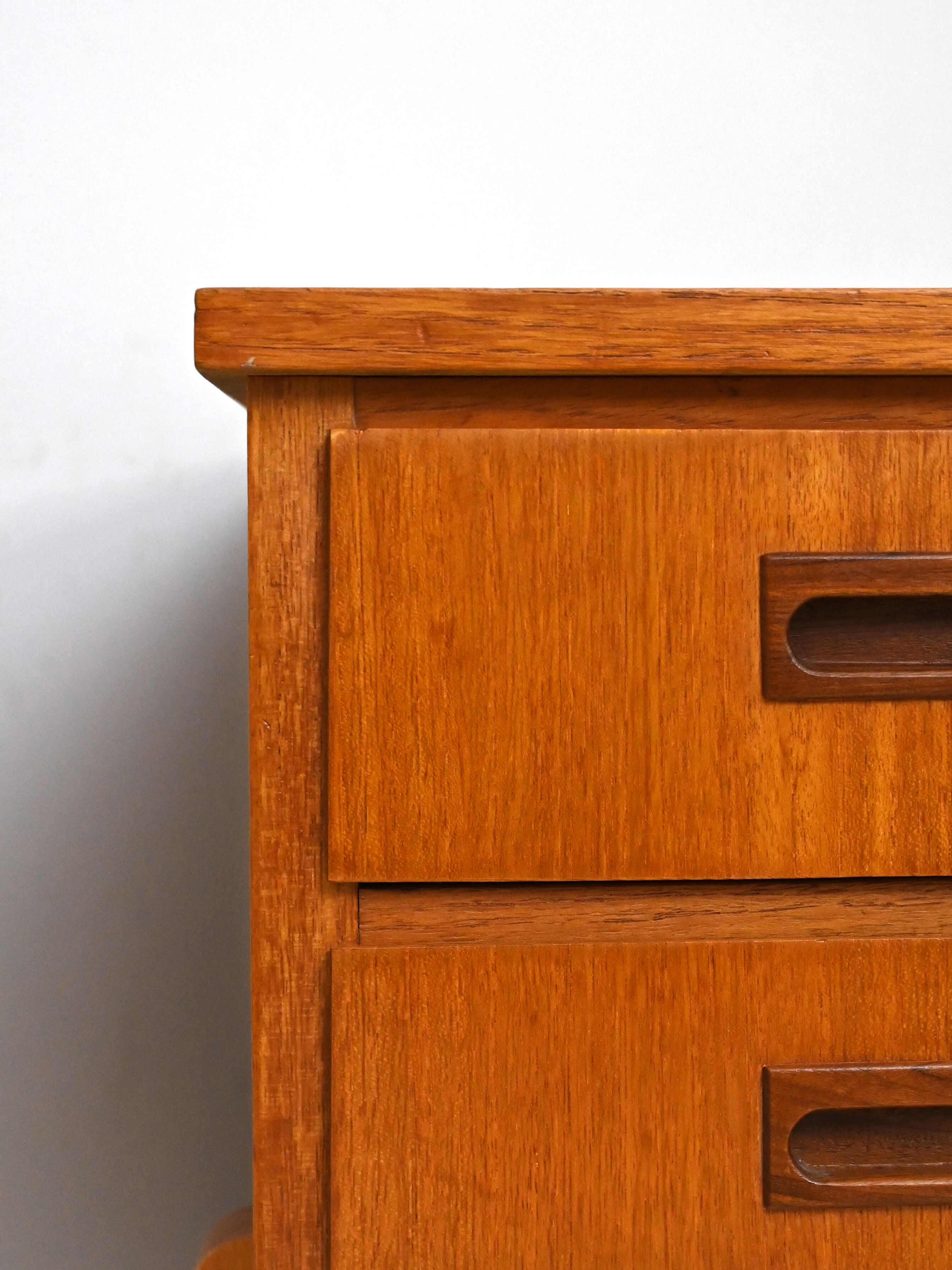 Scandinavian modern antique desk with drawers