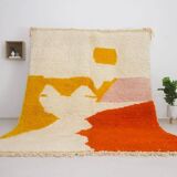 Traditional handmade Beni Ourain rug