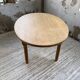Oval farmhouse table oak 1960