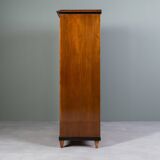 Biedermeier chest of drawers with a secretary, walnut veneer