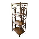 Vintage rattan bookcase from the 70s