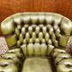 Set Springvale Chesterfield Woburn 1-seater sofa antique green