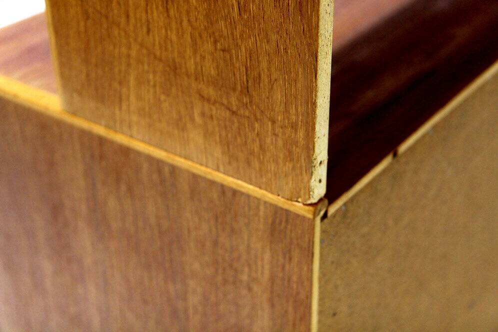 Scandinavian secretary desk in teak and oak, Sweden, 1960