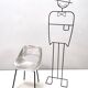 Set of Three Aluminum "Tulipe" Tonneu Chairs by Pierre Guariche, France