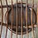 Pair of rotating rattan armchairs