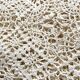 Bed throw crochet tablecloth 220x220