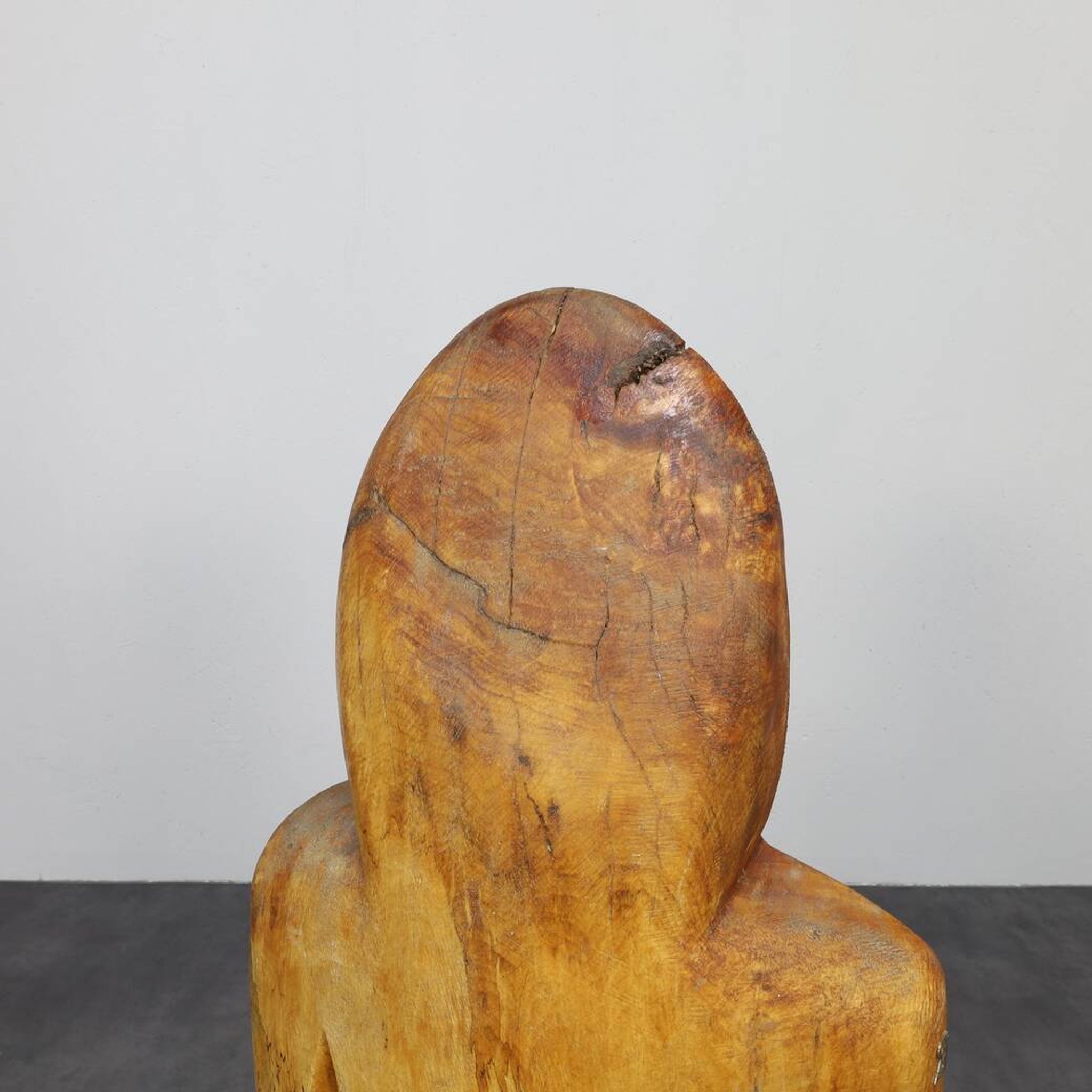 Sculpture Group “Family in Wood” by Roland Lavianne, 1970s
