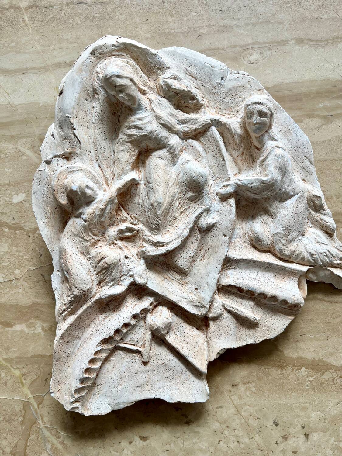 Plaster bas-relief