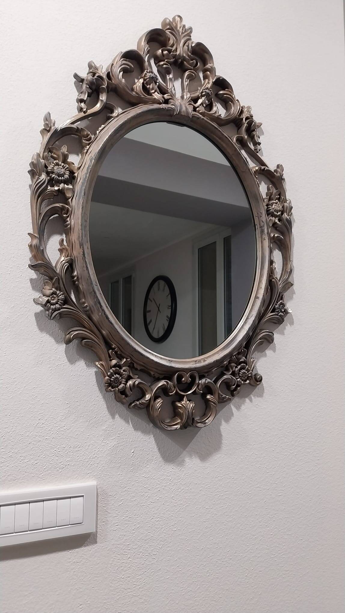 Oval Baroque Antique Gold Mirror 58x84 cm Ornate Frame
