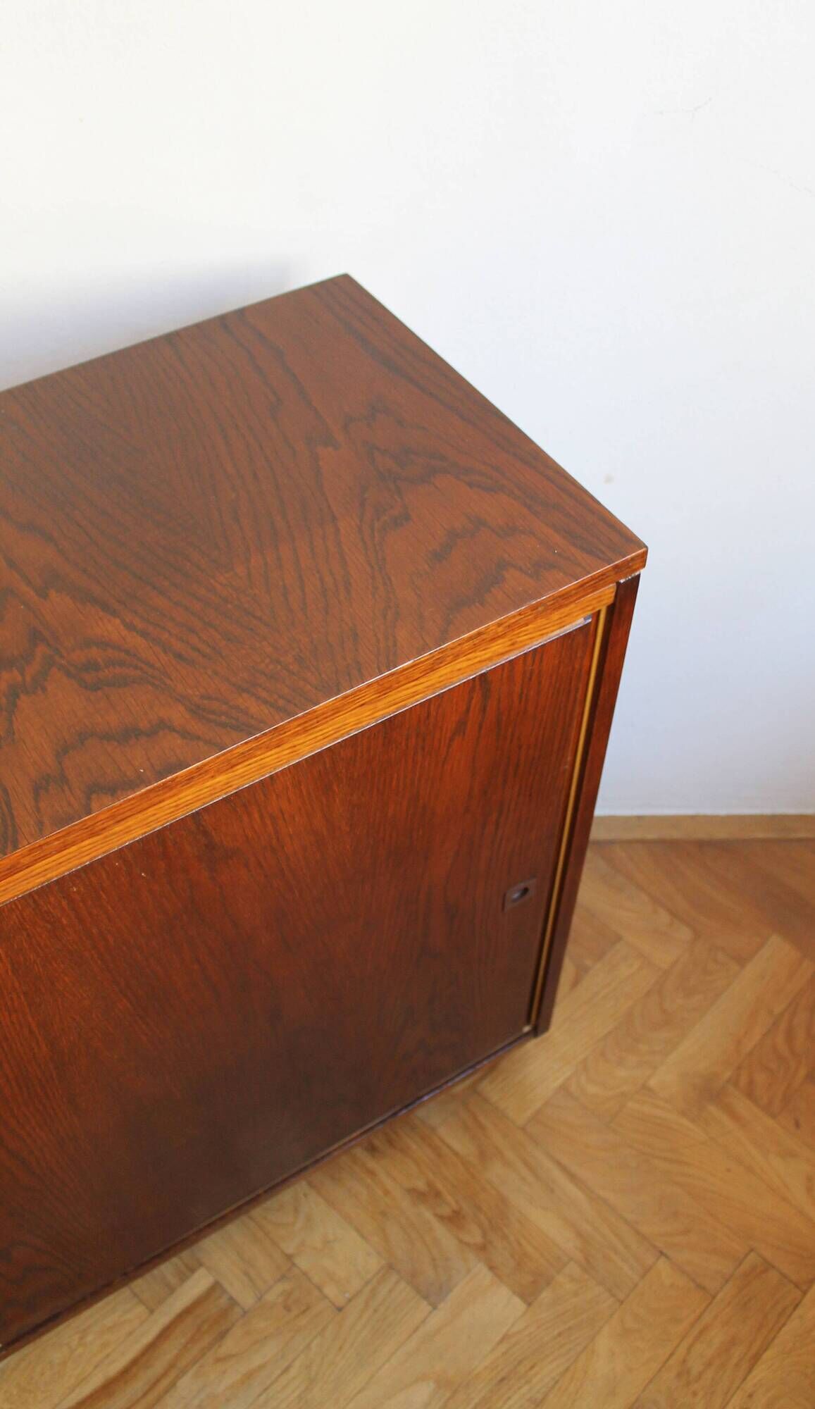 Vintage 1966 Czechoslovak Oak Sideboard by UP Závody