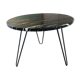 Table d'appoint en marbre et fer forgé