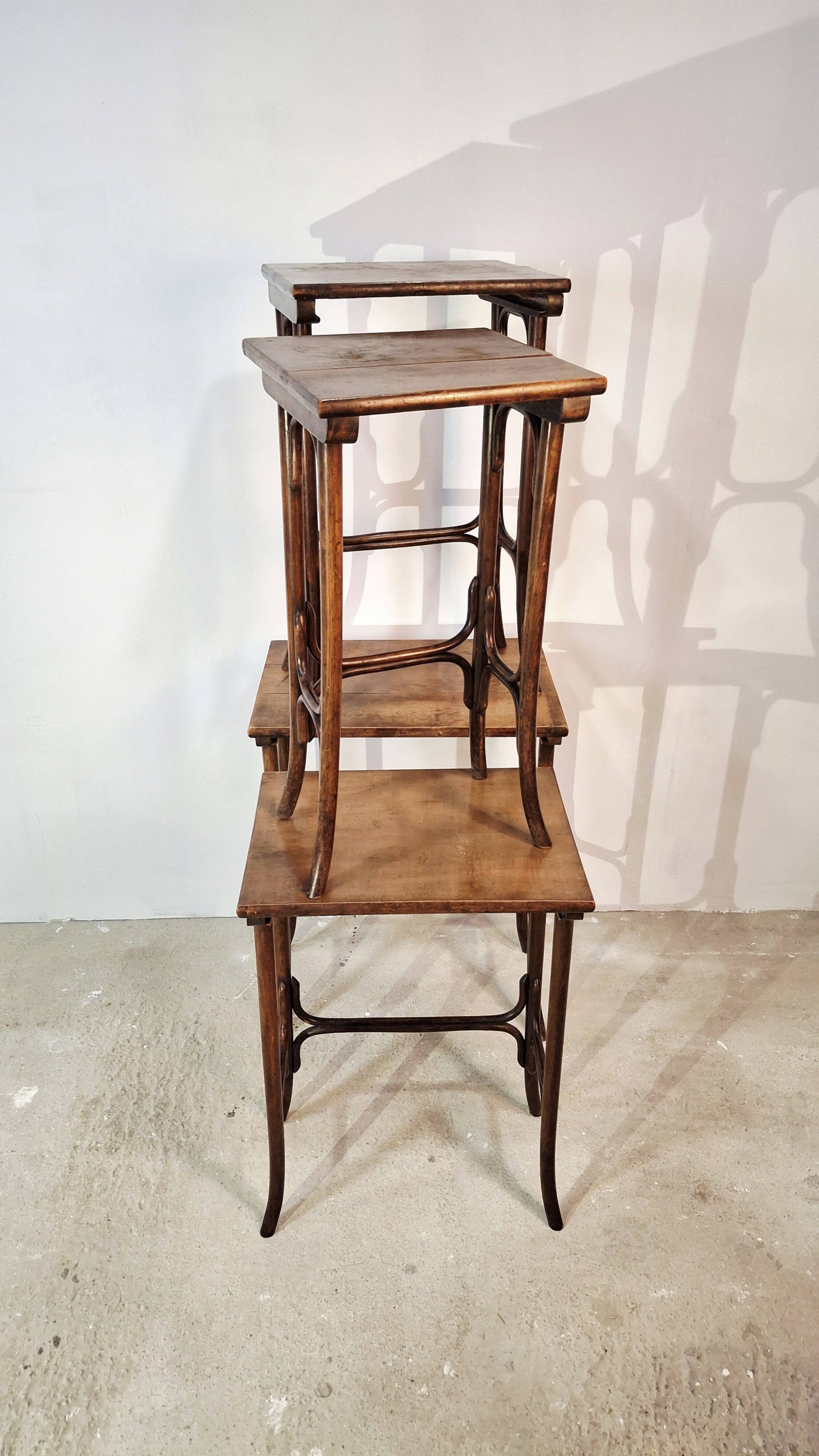 Thonet Bentwood Nesting Tables Set of 4
