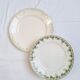 Longwy and Moulin des Loups Violetta round green platter