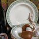 Five old plates Terre de fer from Choisy-Le-Roi HB and cie