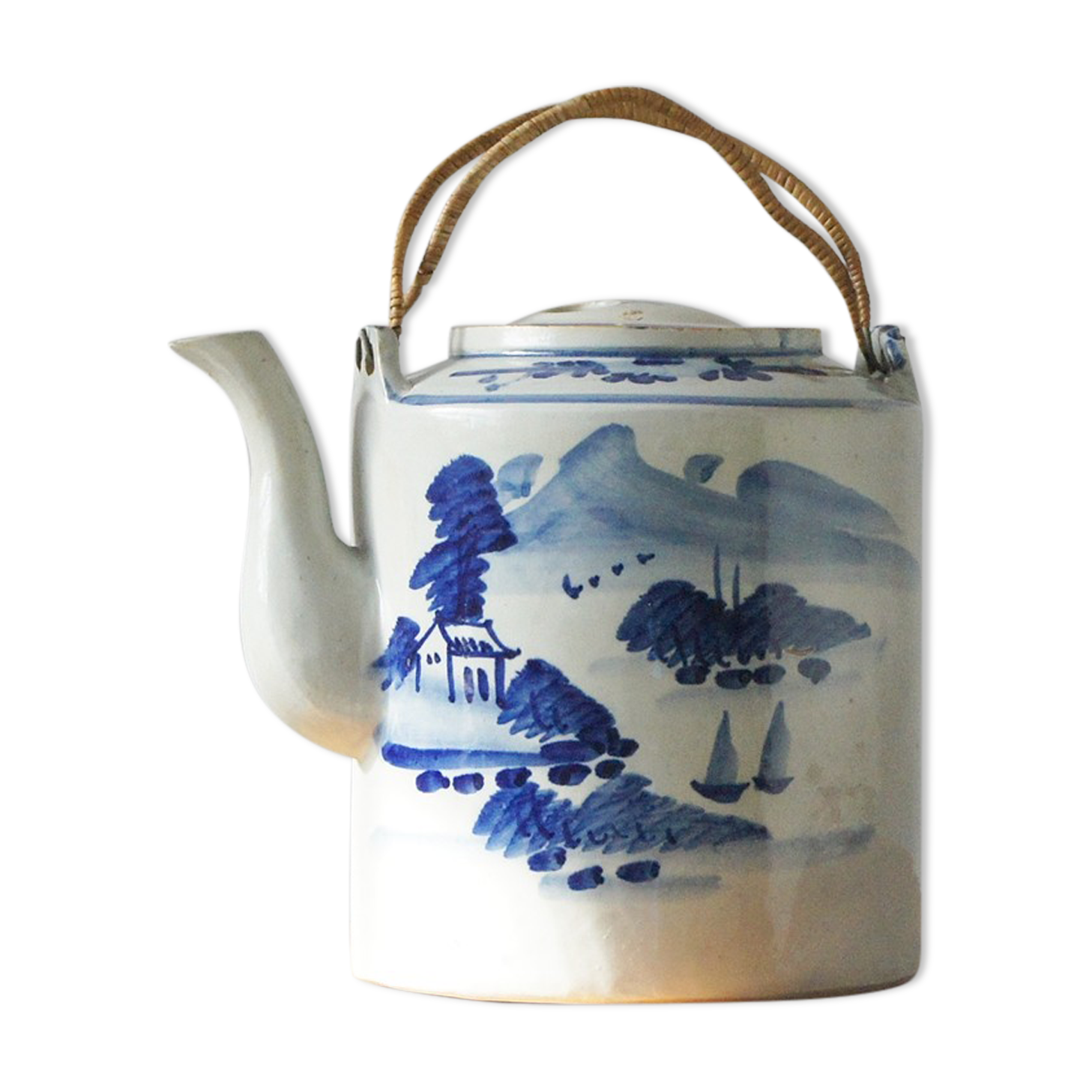 Antique Chinese Ceramic Jug from Qing Dynasty