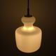 Frosted white glass pendant by Peill and Putzler 1960
