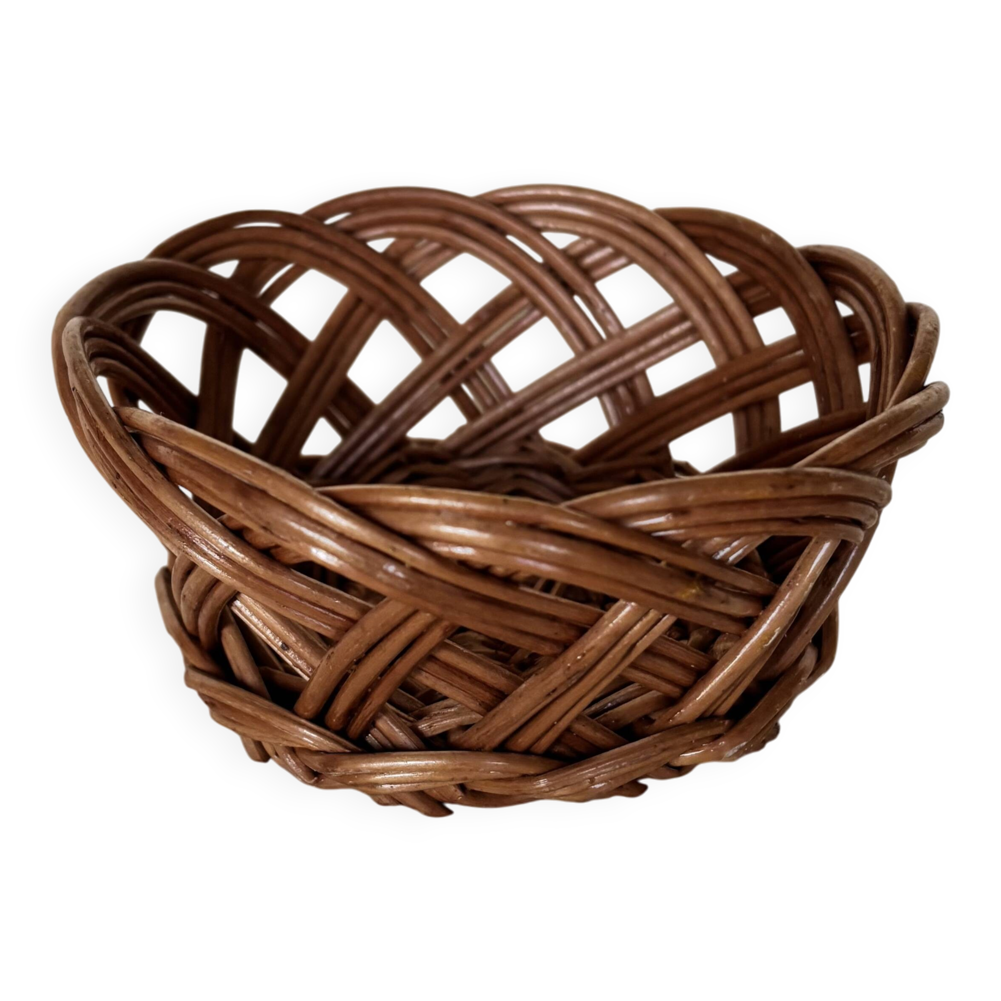 Mini wicker pocket basket