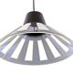 Vintage 1970s Space Age UFO Pendant Lamp | Brown White