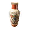 Vase en céramique peint à la main représentant des paons