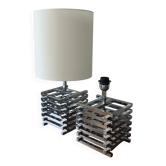 Paire de lampes de table, romeo rega, italie, années 1970.