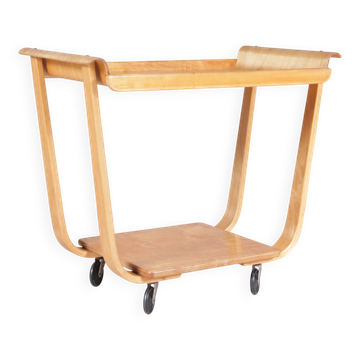Modèle de chariot en bouleau des années 1950 : PB01 par Cees Braakman pour Pastoe Pays-Bas