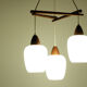 Suspension scandinave en teck 1960's