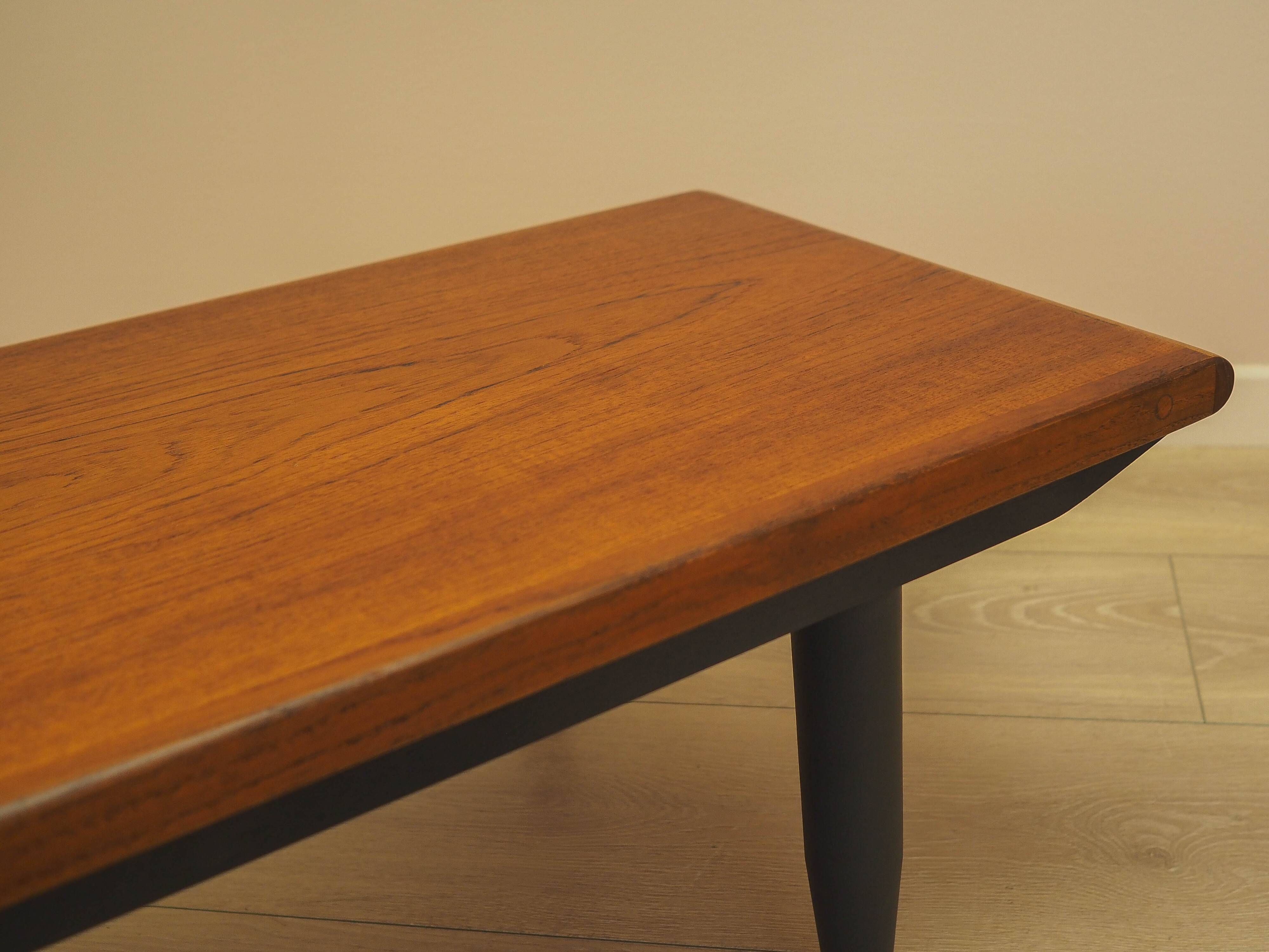 Teak sideboard, low Danish console, 1970s