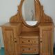 Antique Scandinavian chest of drawers made of solid pine.