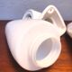 Vintage Ifö of Sweden ceramic bathroom lamps with opaline shades from the 1960s