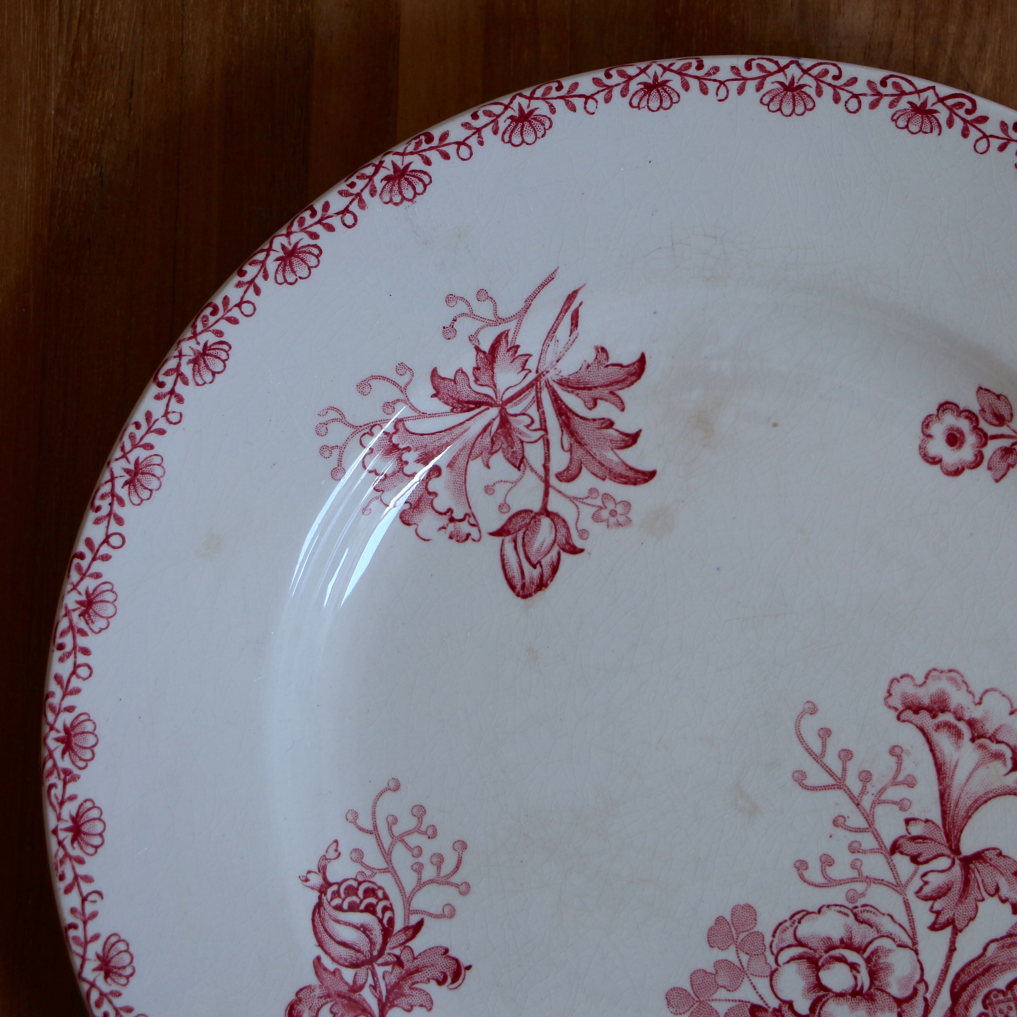 Large plate Alma Sarreguemines