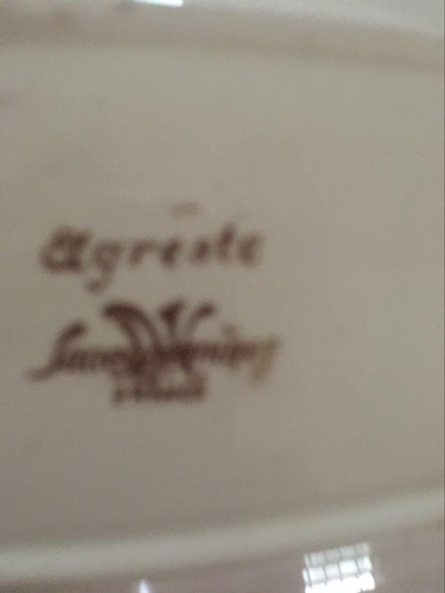 Ravier flowered Sarreguemines "Agreste".