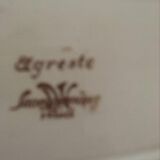 Ravier flowered Sarreguemines "Agreste".