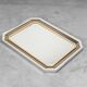 Wall mirror glass metal 70s vintage modern