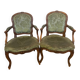 Fauteuils cabriolet Louis XV estampillé F. Raisin