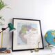 Vintage map Colombia Venezuela Ecuador Guyanas 43x43cm from 1950