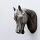 Ancienne tête de cheval en zinc rare, 1900
