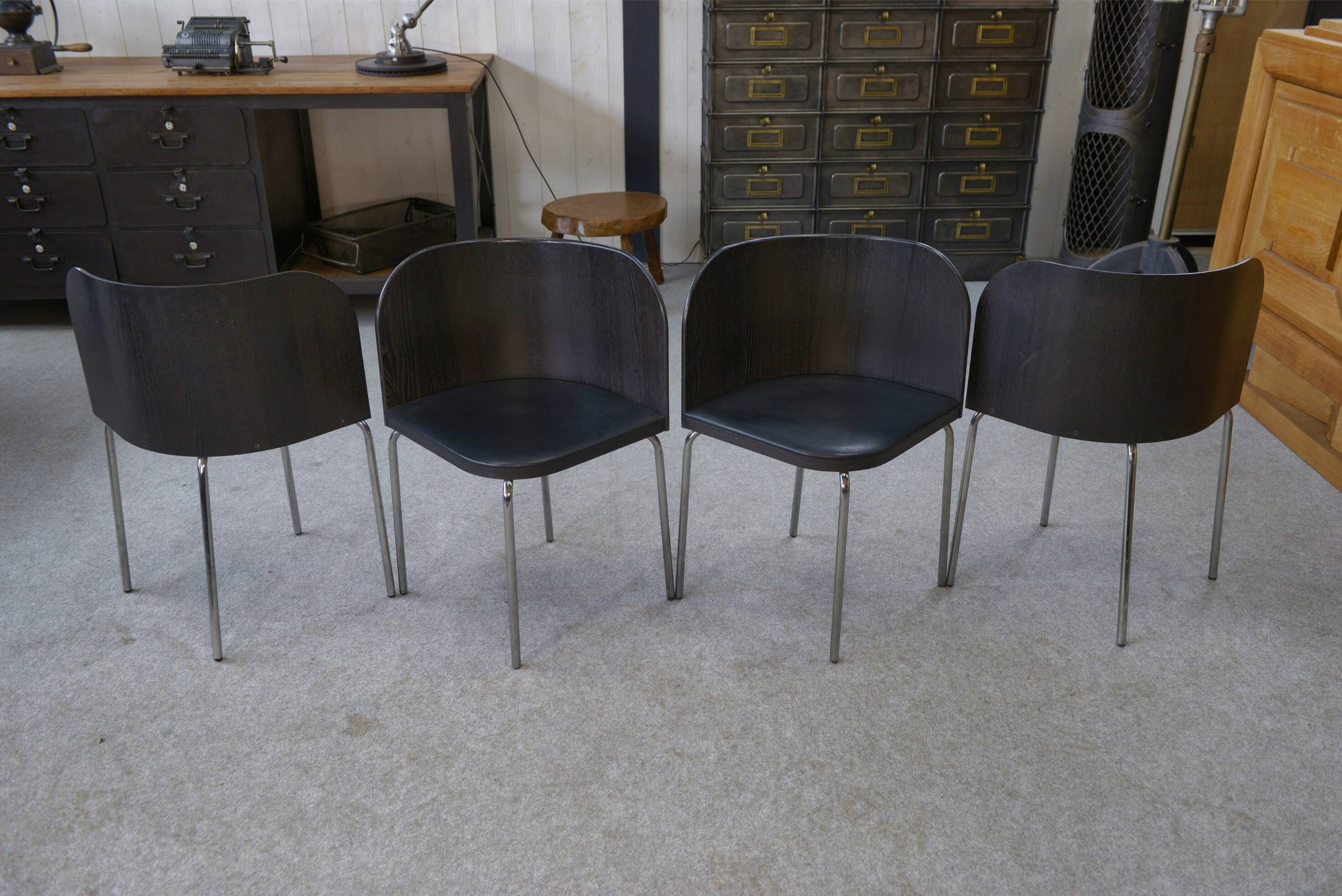 Set of 4 chairs by Sandra Kregnert