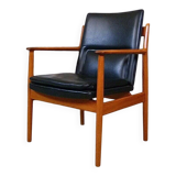 Danish model 341 desk chair in teak by Arne Vodder for Sibast, 1960s