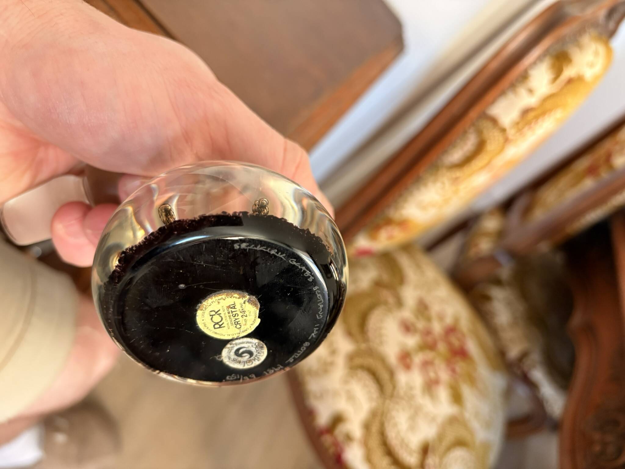 Inkwell Bottle Perfume Paperweight Scotland Selkirk Glass 66/150