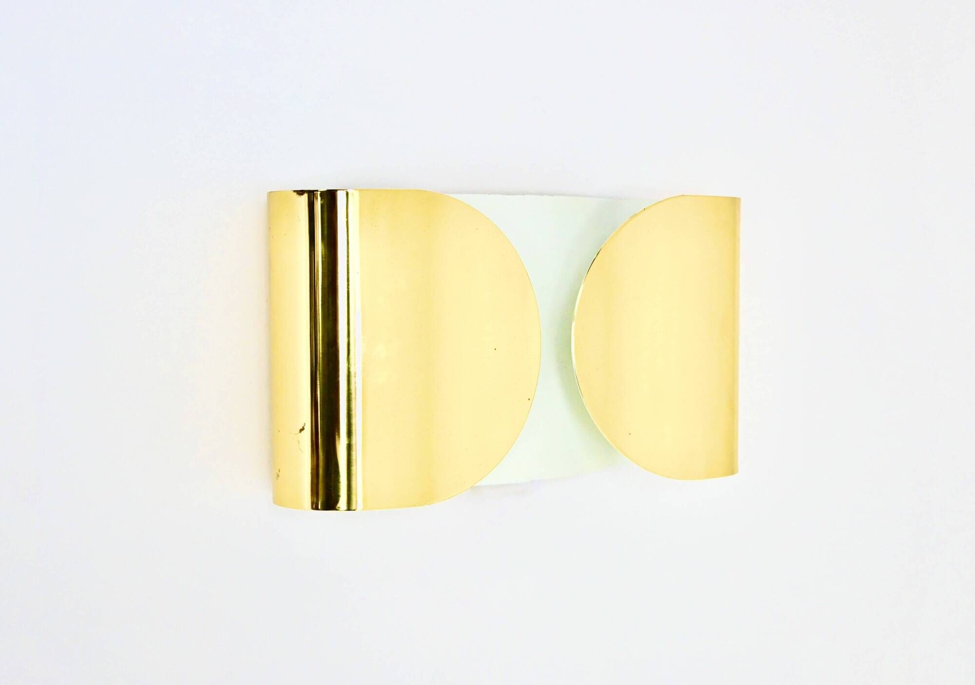 Golden Foglio wall lamp by Tobia & Afra Scarpa for Flos, 1960s