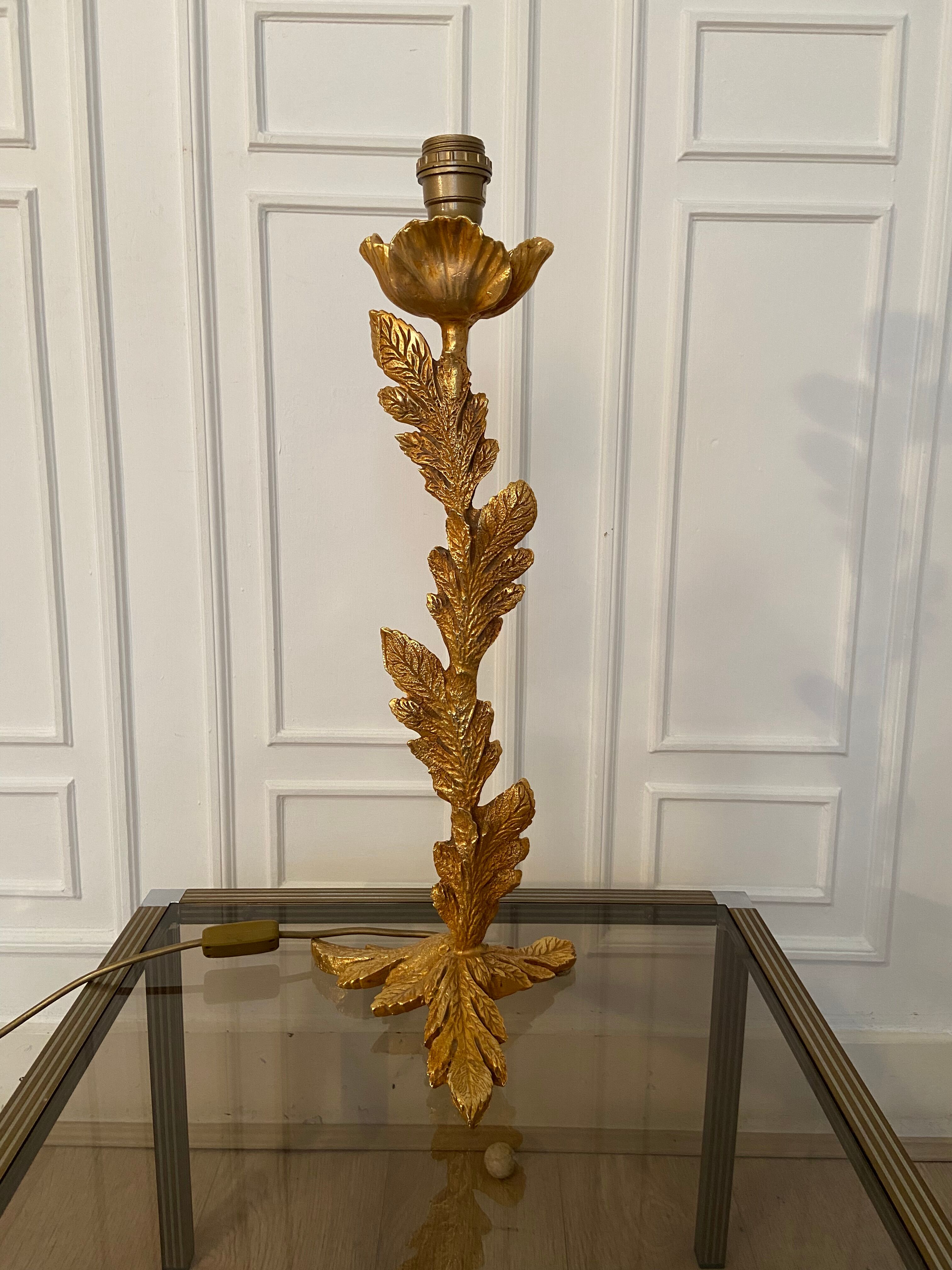 Sculptural bronze lamp, Fondica, Paris