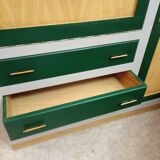 Vintage combo furniture dresser secretary wardrobe