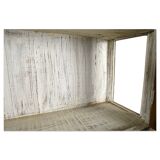 Large display case in old patinated teak