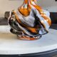 Set of two vintage Murano vases in blown glass