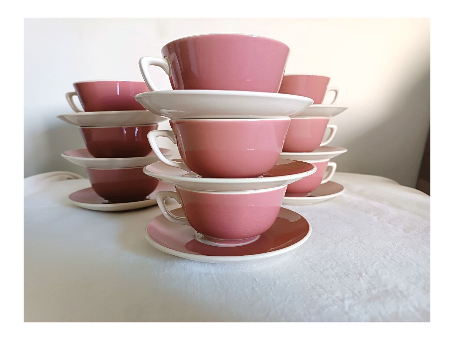 Ten cup rose tea service, Villeroy and boch