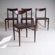 Set of 4 mid-century dining chairs