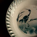 Serving dish in earthenware from Labrut Frères 1900 / Motif hérons