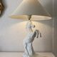 White ceramic zoomorph lamp